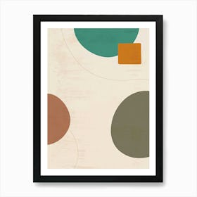 Abstract Circles Canvas Print Art Print