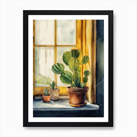 Peyote Cactus Window 2 Art Print