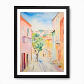 Foggia, Italy Watercolour Streets 1 Art Print