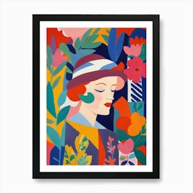 'The Lady In The Hat' Art Print