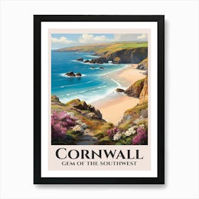 Cornwall Beach Art Print