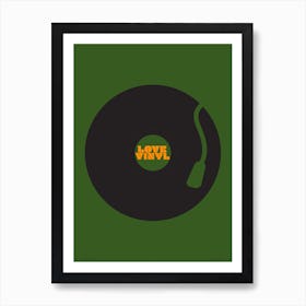 Love Vinyl Art Print