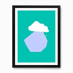 Cloudy Art Print