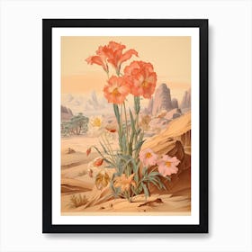 Japanese Primrose Victorian Style 2 Art Print