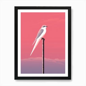 Minimalist Chimney Swift 1 Illustration Art Print