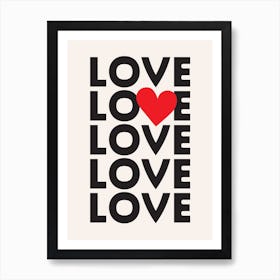 Love 2 Art Print