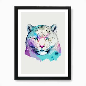 Snow Leopard Art Print