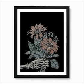 Dark Hippie Halloween Boho Art Print