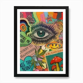 Psychedelic In 2020 Trippy Painting Hippie Psychedelic Art Art Print