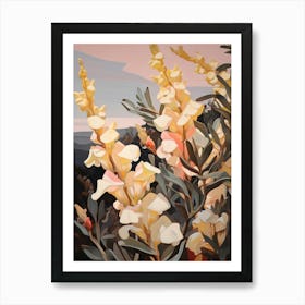 Snapdragon 4 Flower Painting Art Print