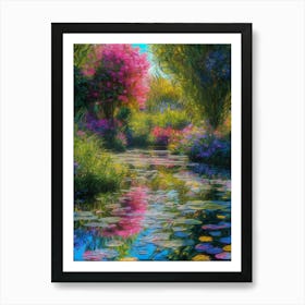 Water Lily Garden Art Print