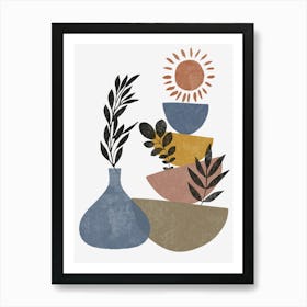 Vases And Plants 27 Art Print