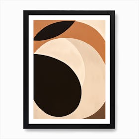 Abstract Bauhaus Mirage: Celestial Shapes Art Print