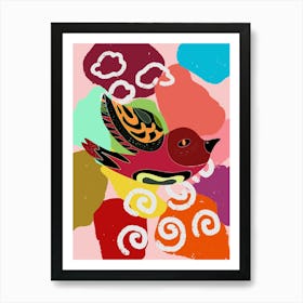 Colorful Bird Art Print