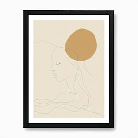 Woman'S Head 2 Art Print