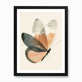 Charming Nursery Kids Animals Butterfly 2 Art Print