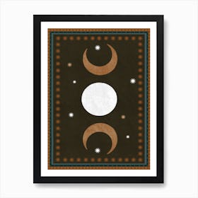 Triple Moon Art Print