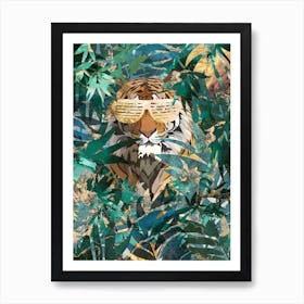 Tiger In The Jungle Art Print