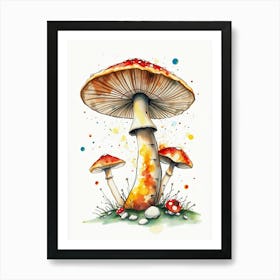 Mushroom Painting 1 Art Print