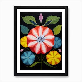 Petunia 2 Hilma Af Klint Inspired Flower Illustration Art Print