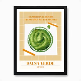 Salsa Verde Mexico Foods Of The World Art Print