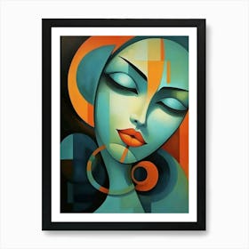 Abstract Of A Woman Art Print