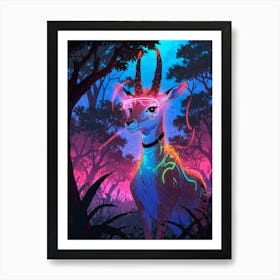 Deer In The Forest 4 Art Print