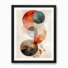 Abstract Circles Art Print