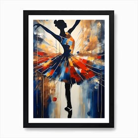 Explosive Ballerina Art Print