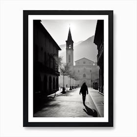 Trento, Italy,  Black And White Analogue Photography  1 Art Print