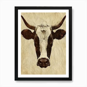 Cow Head 1 Art Print