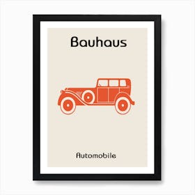 Bauhaus Automobile  Art Print