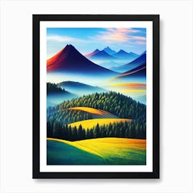 Landscape Painting 50 Art Print