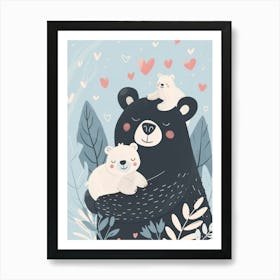 Bear Cubs Art Print