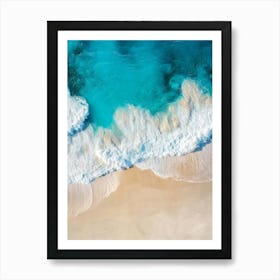 Aerial View Of A Beach 15 Art Print