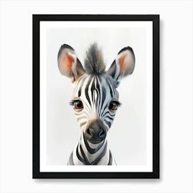 Baby Zebra Art Print