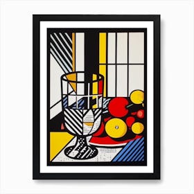 Stock Flower Still Life  1 Pop Art Style Art Print