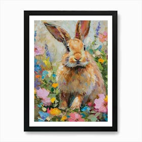 Cinnamon Rabbit Painting 2 Art Print