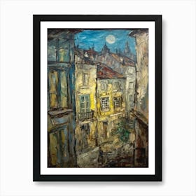 Window View Of Vienna In The Style Of Expressionism 2 Art Print