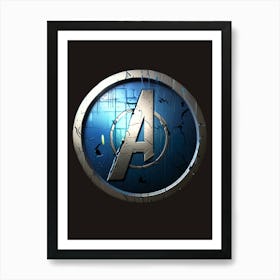 Avengers Logo Art Print