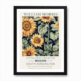 William Morris Vintage Poster Sunflower Art Print