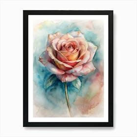 Rose Watercolor Painting 1 Art Print