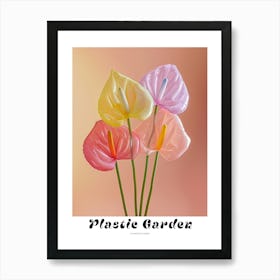 Dreamy Inflatable Flowers Poster Flamingo Flower 1 Art Print