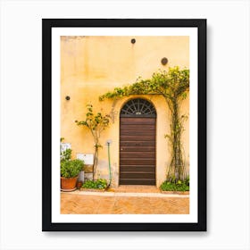 Door In Volterra Art Print