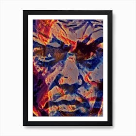 Johnny Depp Face Art Print