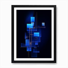 Minimalistic Abstract Geometry 5 Art Print