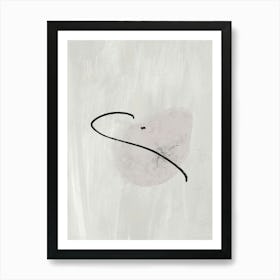 Abstract Beige Art Art Print