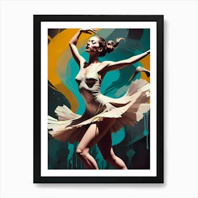 Ballerina In Motion Art Print