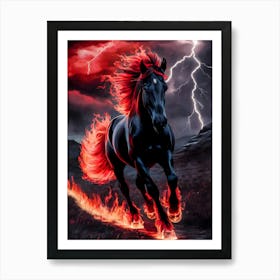 Fire Horse 10 Art Print