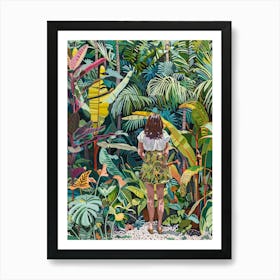 In The Garden Naples Botanical Garden 3 Art Print